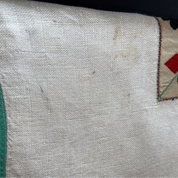 Vintage Card Themed Linen Tablecloth for a Card-Table - Picture 12 of 15
